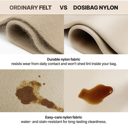 Waterproof Premium Nylon Purse Organizer Insert for Longchamp Le Pliage Tote Bag (Black, Large)