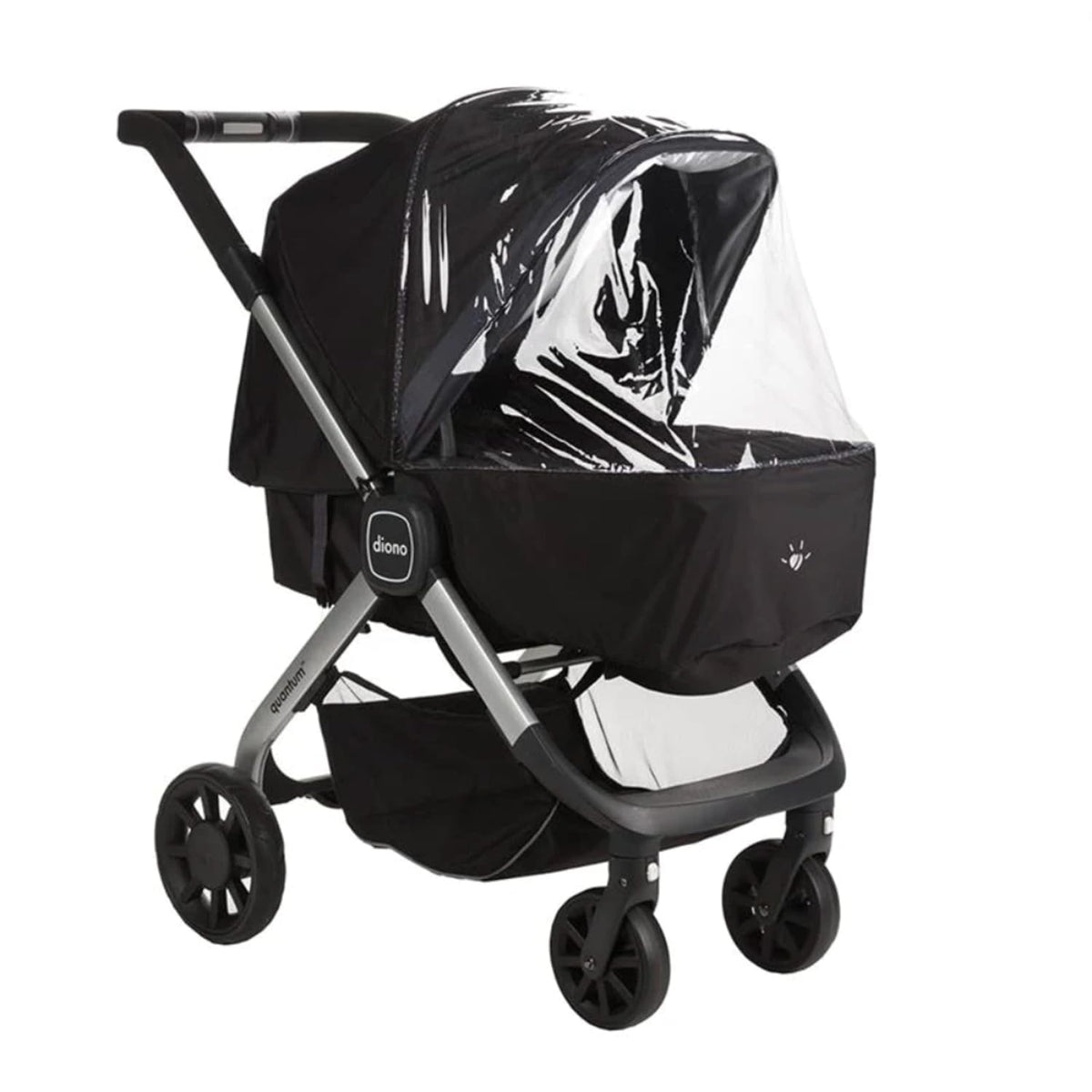 Quantum Lux Stroller Rain Cover, Premium Waterproof Protection, Shield Against Wind and Rain, Clear Cover, Ventilated Storage Bag, Easy Attach