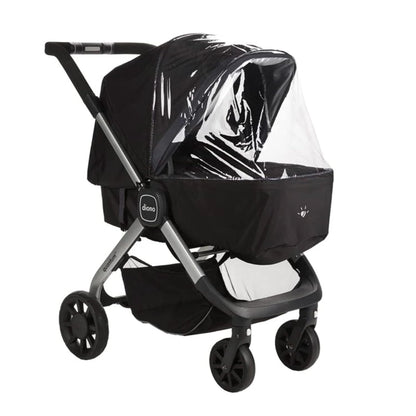 Quantum Lux Stroller Rain Cover, Premium Waterproof Protection, Shield Against Wind and Rain, Clear Cover, Ventilated Storage Bag, Easy Attach