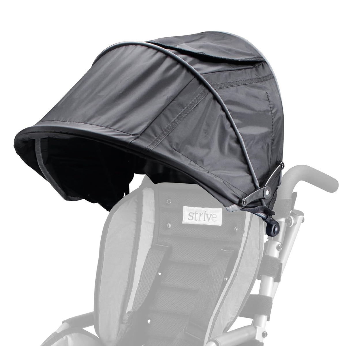 Canopy with Clear Flap Window for Strive 12" & 14" Adaptive Stroller – Premium Sun & Rain Protection Cover, Umbrella Shade Extender Accessory, Lightweight & Durable