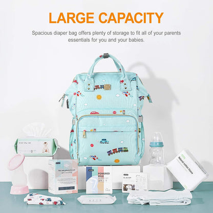 Diaper Bags Backpack for Mom Dad, Baby Care Bag Nappy Bags for Boys Girls