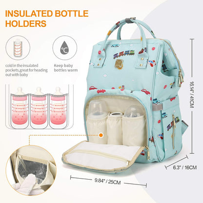 Diaper Bags Backpack for Mom Dad, Baby Care Bag Nappy Bags for Boys Girls