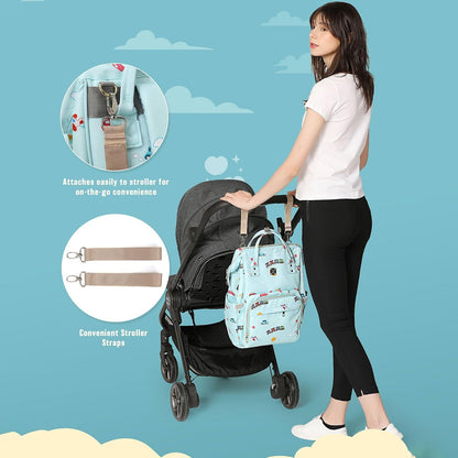 Diaper Bags Backpack for Mom Dad, Baby Care Bag Nappy Bags for Boys Girls