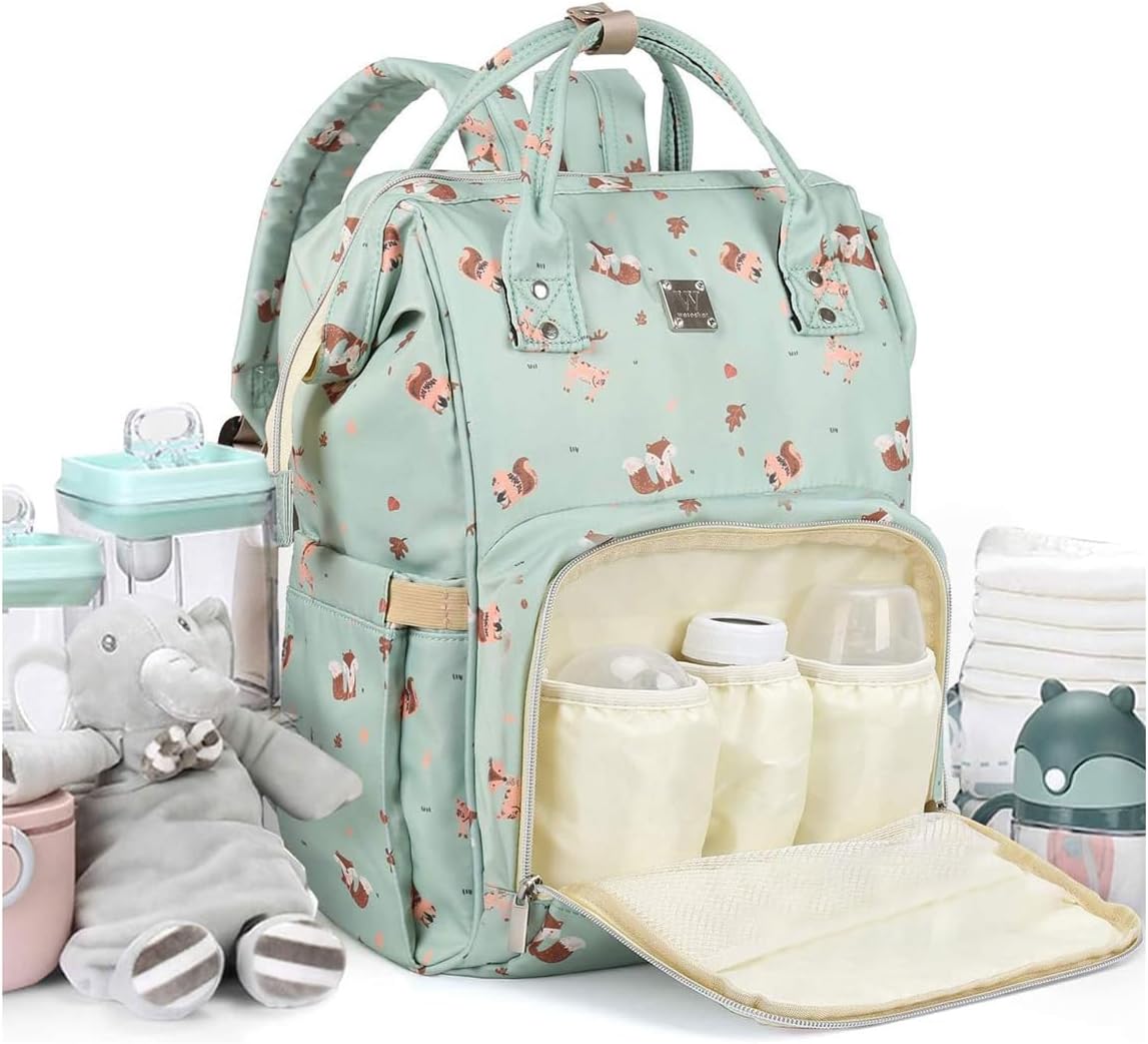 Diaper Bags Backpack for Mom Dad, Baby Care Bag Nappy Bags for Boys Girls