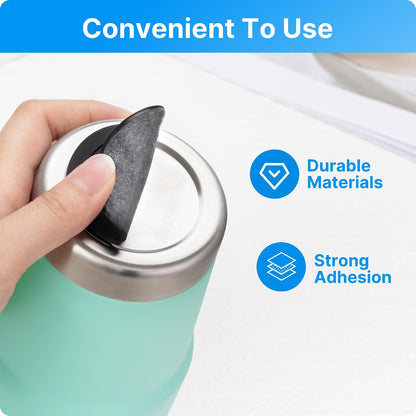 Silicone Bottom Protector for YETI Rambler 14oz Ceramic Lined Stackable Mug | Protective Rubber Bottom, Anti-Slip, BPA Free, Reduce Noise, Installs Effortlessly, For Home and Office Hydration, 4 Pack