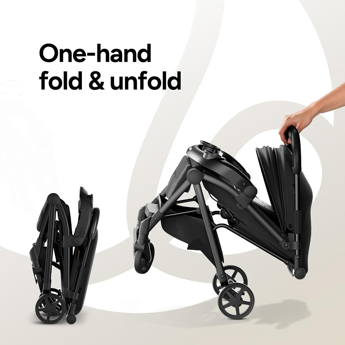 Lithe V2 Lightweight Travel Stroller Snack Tray Included, Forest