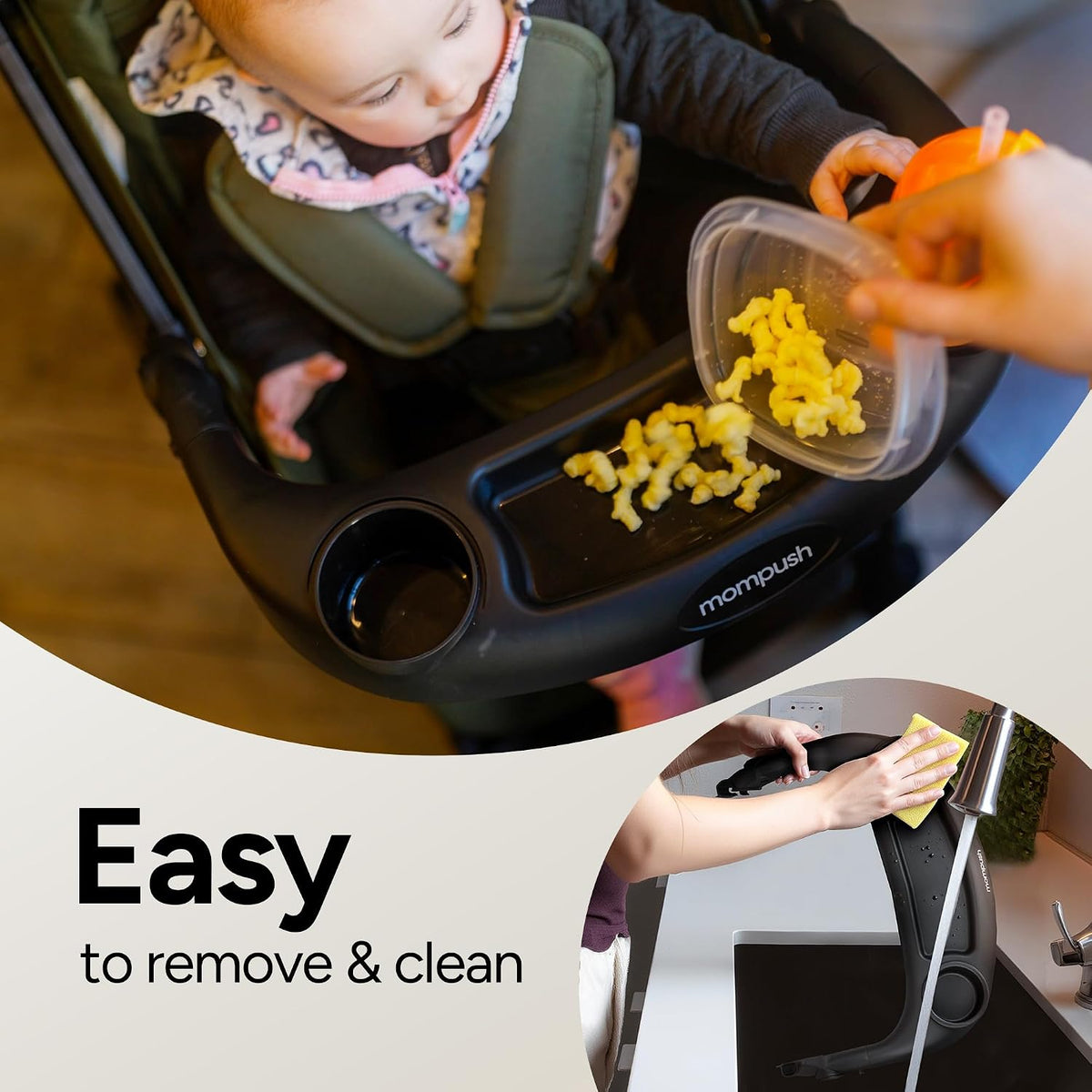Lithe V2 Lightweight Travel Stroller Snack Tray Included, Forest
