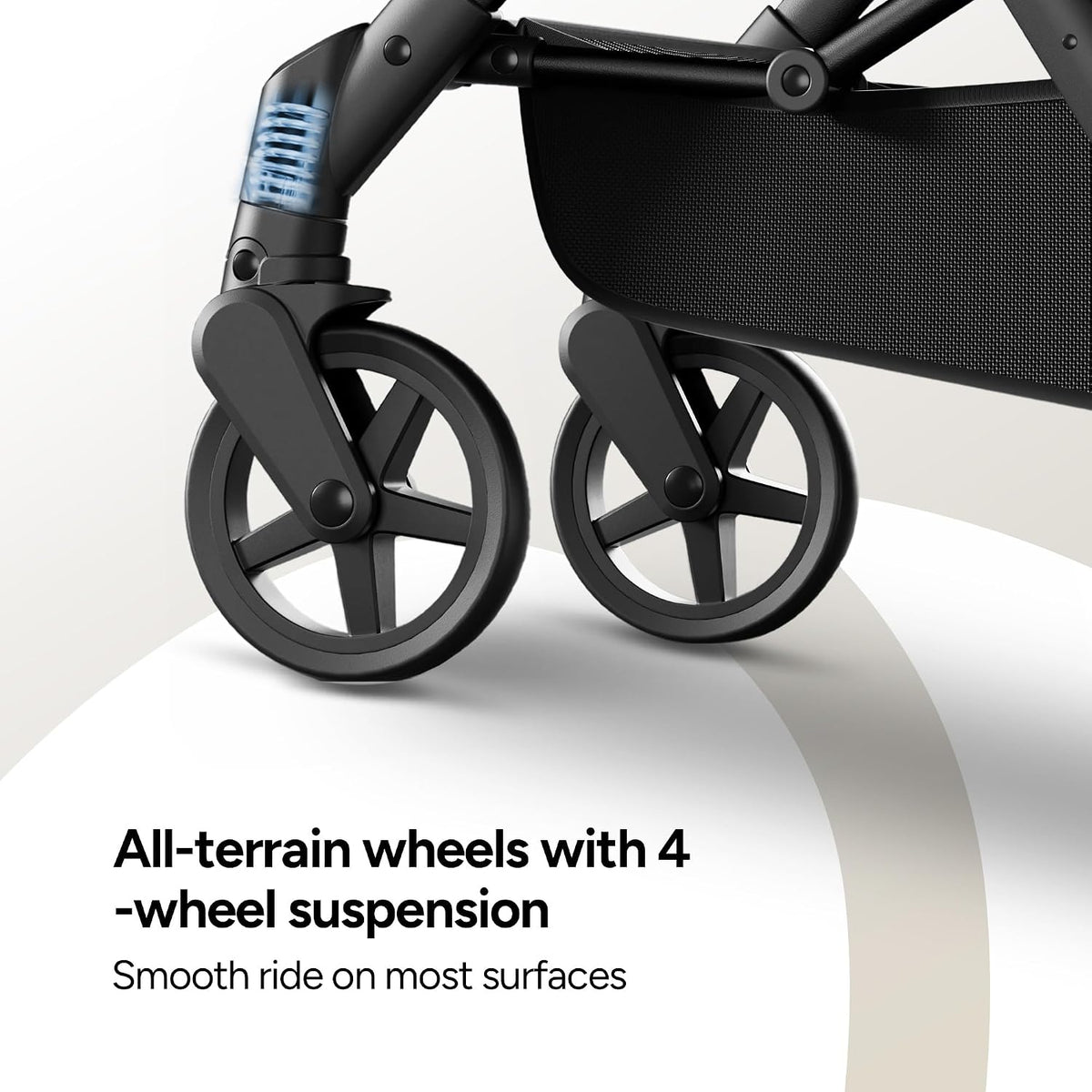 Lithe V2 Lightweight Travel Stroller Snack Tray Included, Forest