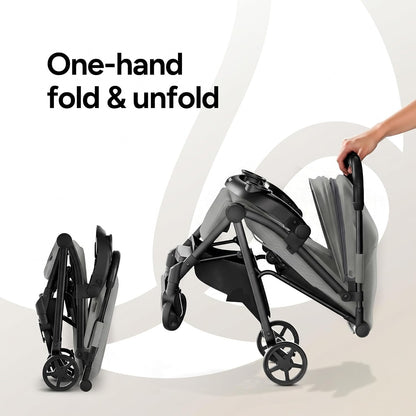 Lithe V2 Lightweight Travel Stroller Snack Tray Included, Forest