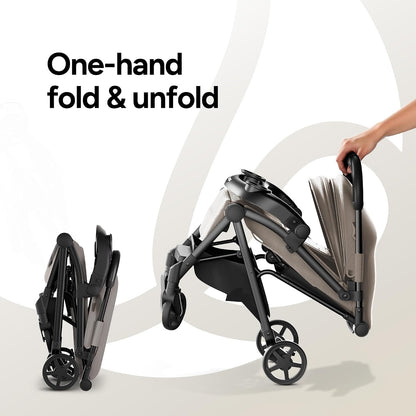 Lithe V2 Lightweight Travel Stroller Snack Tray Included, Forest