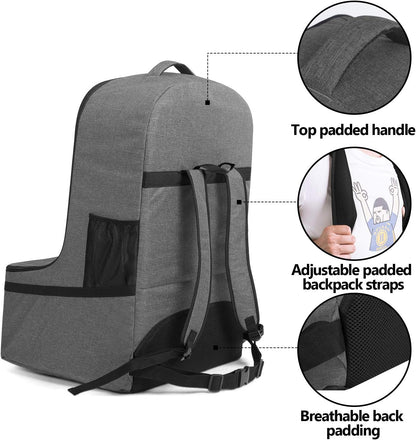 Car Seat Travel Bag, Gray