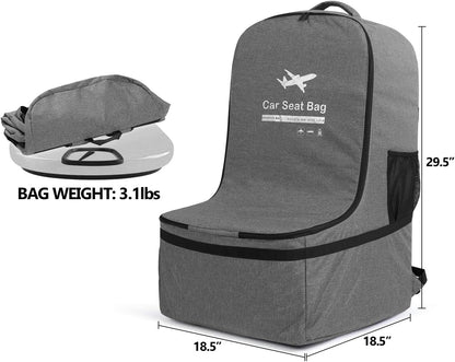 Car Seat Travel Bag, Gray