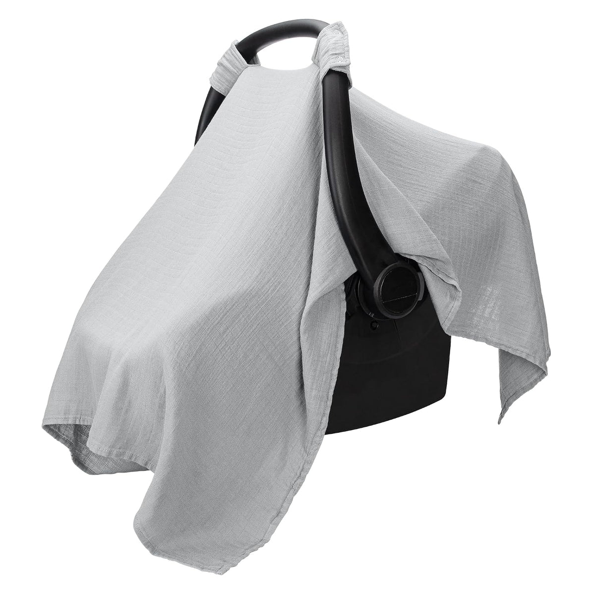 Baby Car Seat Cover - Muslin Cotton Baby Seat Cover Mauve