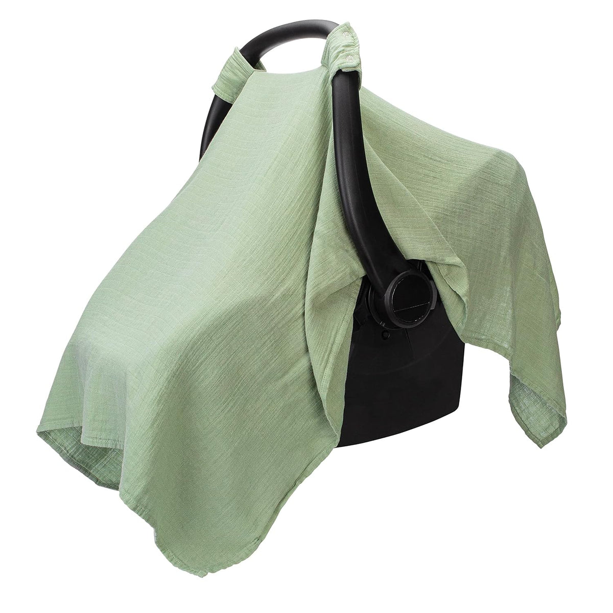 Baby Car Seat Cover - Muslin Cotton Baby Seat Cover Mauve