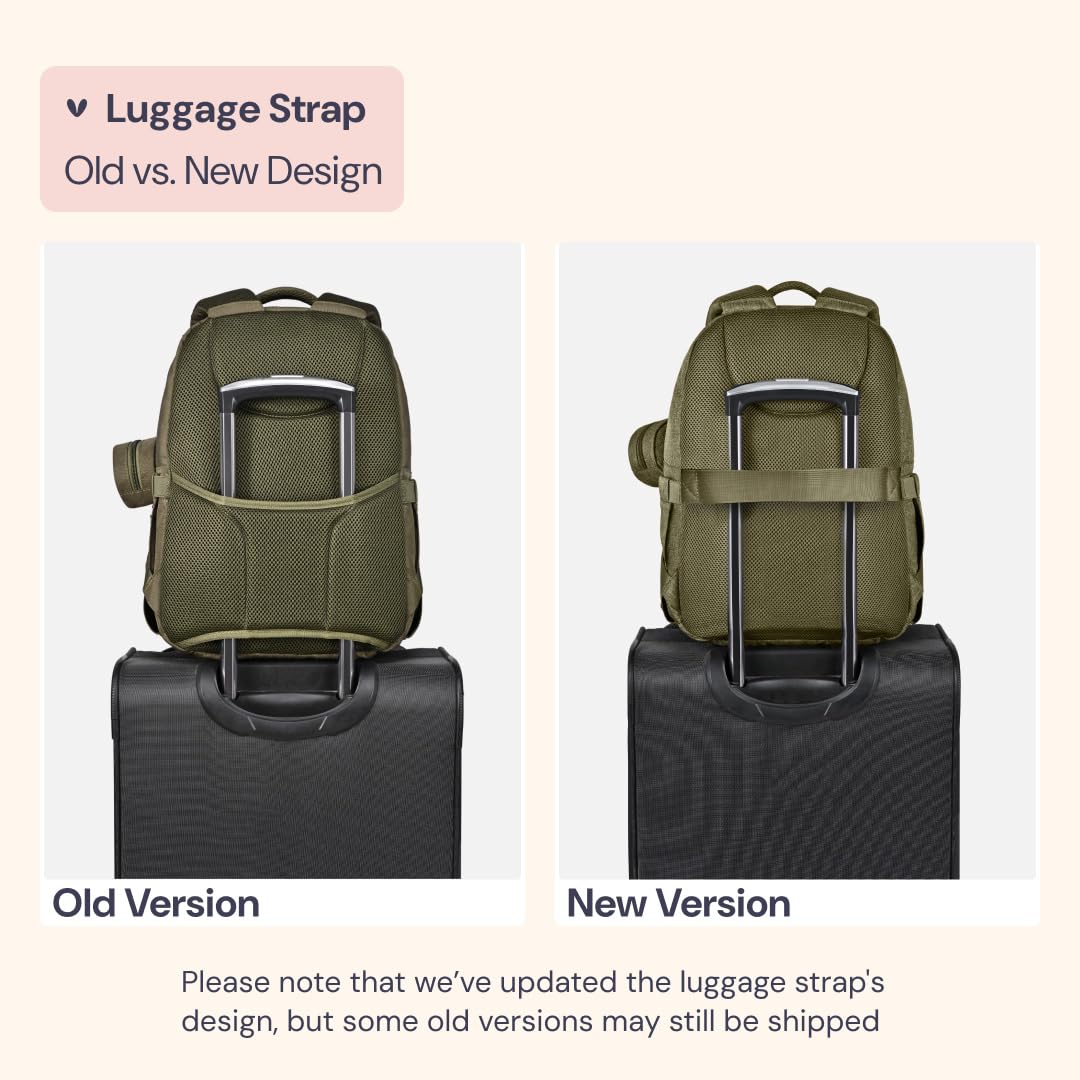 Diaper Bag Backpack - Travel Large Baby Diaper Bag with Changing pad, Waterproof Baby Bags for Mom & Dad, Unisex Bags with Pacifier Case, Luggage Strap & Stroller Clips– Light Gray