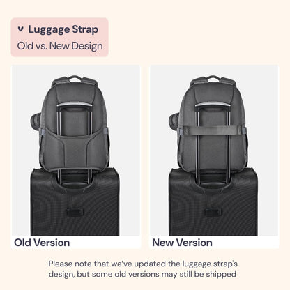 Diaper Bag Backpack - Travel Large Baby Diaper Bag with Changing pad, Waterproof Baby Bags for Mom & Dad, Unisex Bags with Pacifier Case, Luggage Strap & Stroller Clips– Light Gray