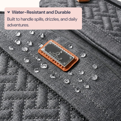 Diaper Bag Backpack - Travel Large Baby Diaper Bag with Changing pad, Waterproof Baby Bags for Mom & Dad, Unisex Bags with Pacifier Case, Luggage Strap & Stroller Clips– Light Gray