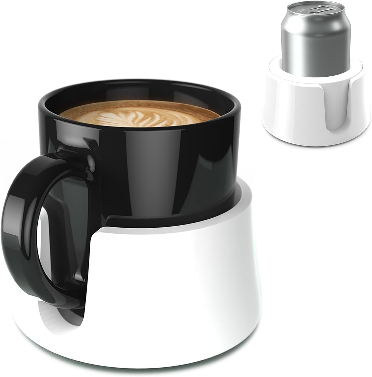 TableCoaster - Original Anti-Spill Table and Desk Cup Holder, Glacier White - RV and Boat Drink Holder, A Tip-Proof Coaster with Tacky Base and Walled Profile to Prevent Spilled Drinks