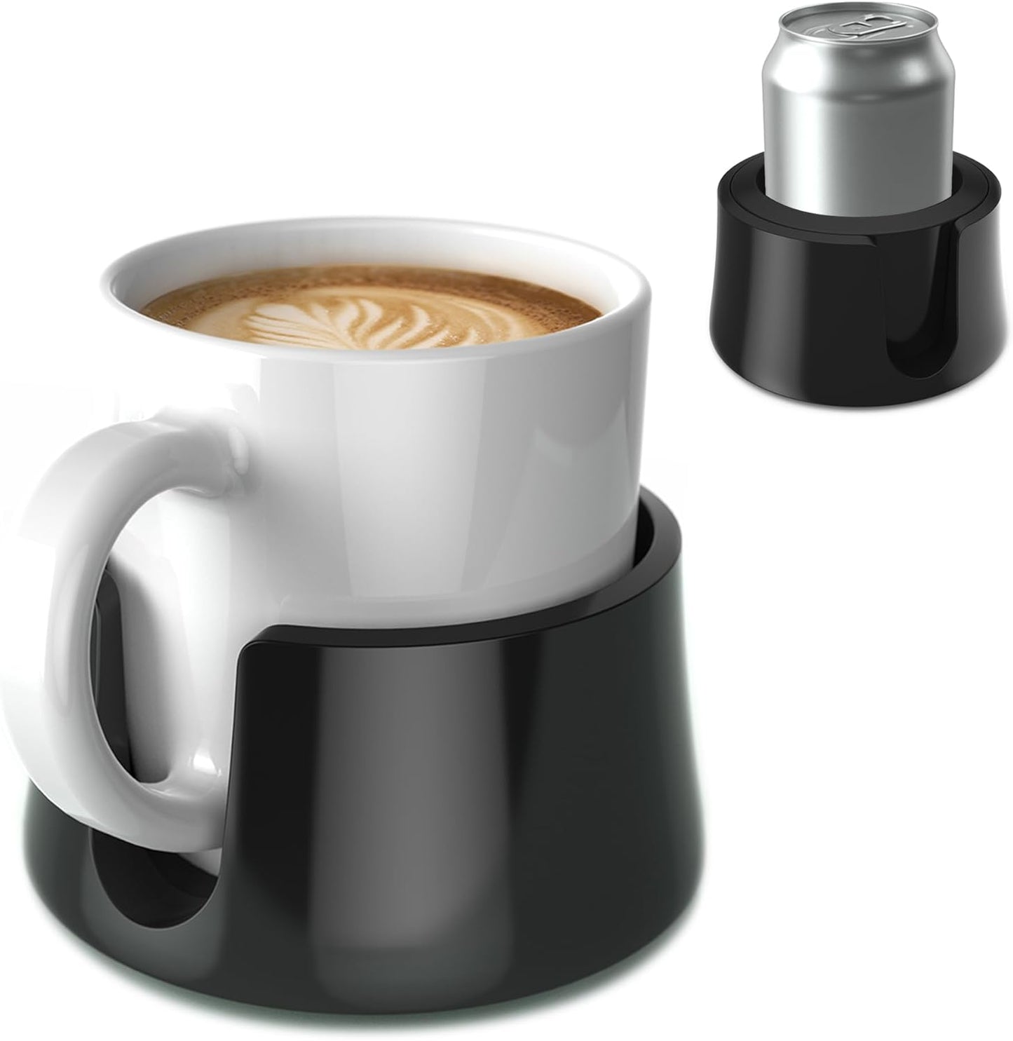 TableCoaster - Original Anti-Spill Table and Desk Cup Holder, Glacier White - RV and Boat Drink Holder, A Tip-Proof Coaster with Tacky Base and Walled Profile to Prevent Spilled Drinks