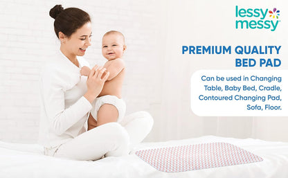 Portable Diaper Changing Mat - Extra Large Waterproof Travel Changing Pad | Machine Washable & Dryer Safe | Wipeable Baby Changing Mat for Nursery, Car, & On-The-Go (Grey)