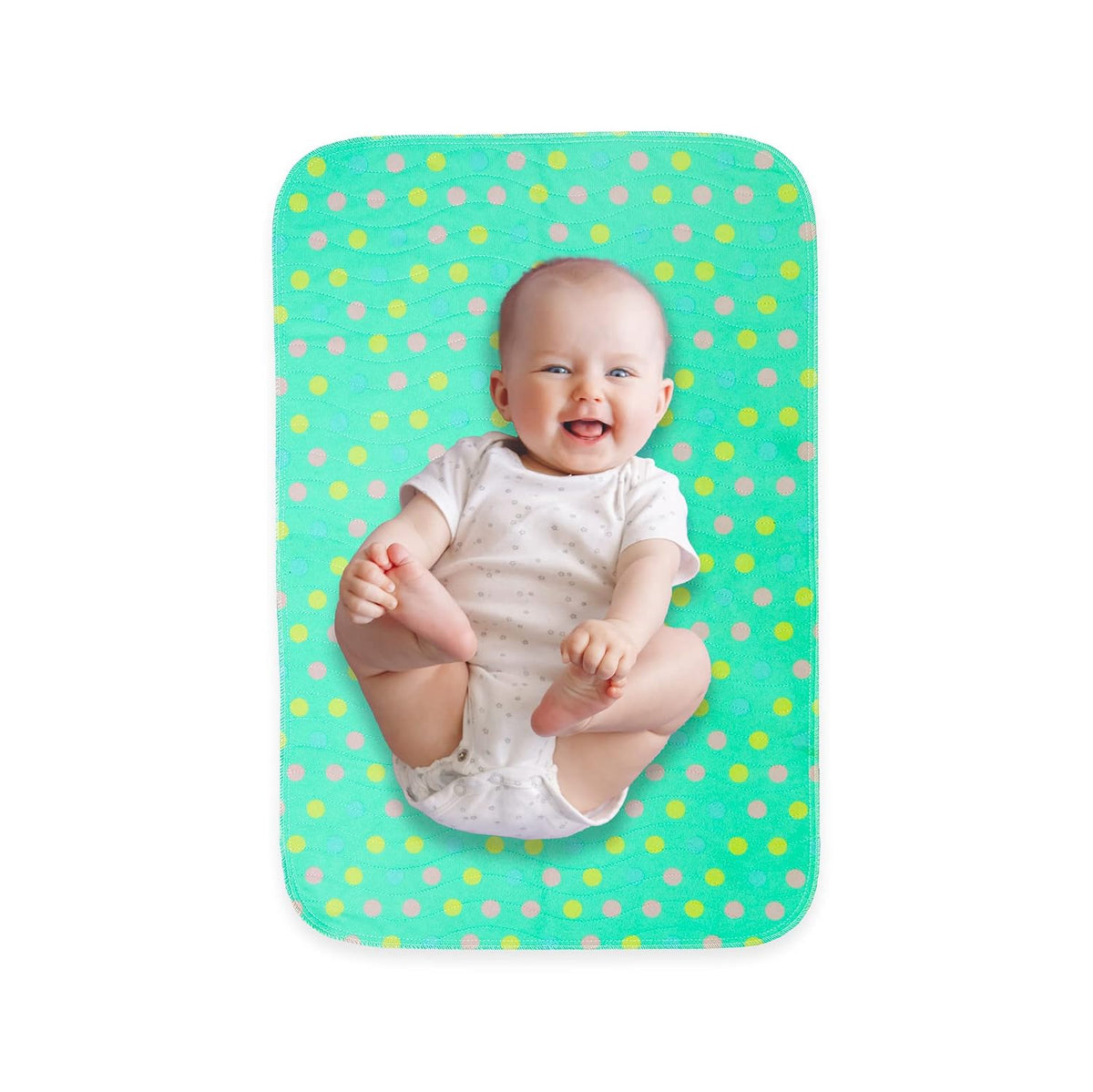 Portable Diaper Changing Mat - Extra Large Waterproof Travel Changing Pad | Machine Washable & Dryer Safe | Wipeable Baby Changing Mat for Nursery, Car, & On-The-Go (Grey)