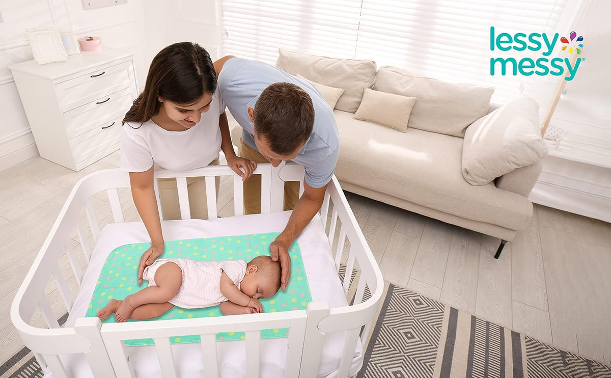 Portable Diaper Changing Mat - Extra Large Waterproof Travel Changing Pad | Machine Washable & Dryer Safe | Wipeable Baby Changing Mat for Nursery, Car, & On-The-Go (Grey)