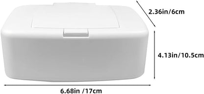 Baby Wipes Box Dispenser Diaper Wipes Dispenser, 3pcs Tissue Storage Box Case Refillable Dispenser Holder Baby Wipes Container with Lid for Home Office Cars
