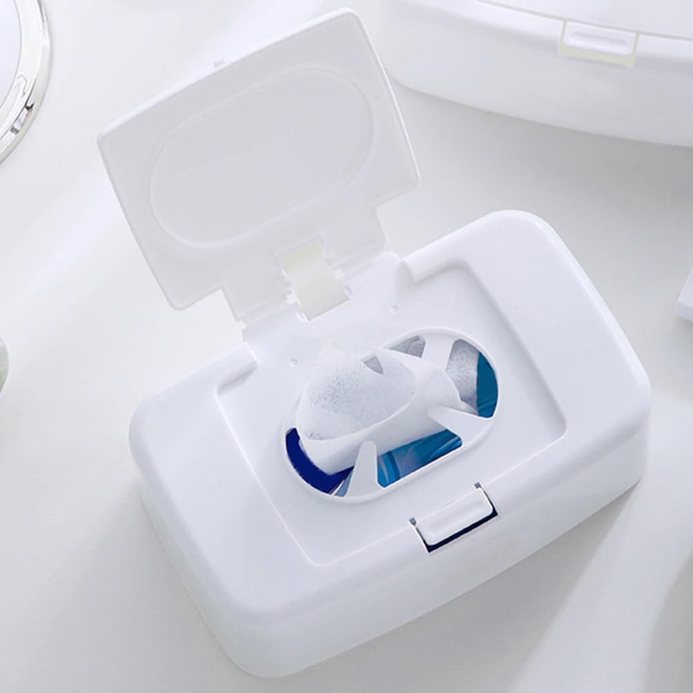 Baby Wipes Box Dispenser Diaper Wipes Dispenser, 3pcs Tissue Storage Box Case Refillable Dispenser Holder Baby Wipes Container with Lid for Home Office Cars