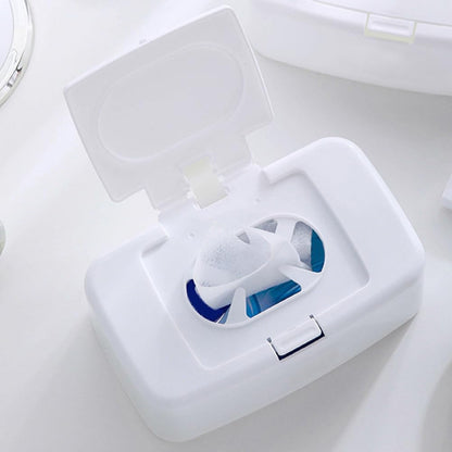 Baby Wipes Box Dispenser Diaper Wipes Dispenser, 3pcs Tissue Storage Box Case Refillable Dispenser Holder Baby Wipes Container with Lid for Home Office Cars