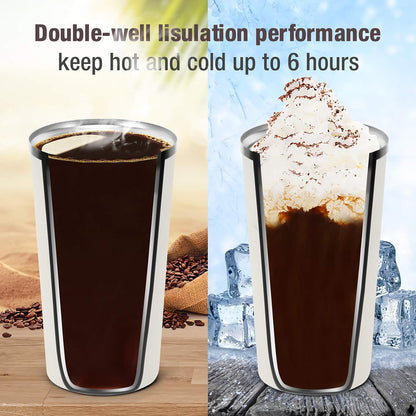 12oz (380ml) Vacuum Insulated Coffee Travel Mug, Leak proof Double Wall Stainless Steel Reusable Cup with Lid, Thermal Tumbler for Hot and Cold Drinks, Matte Texture Black