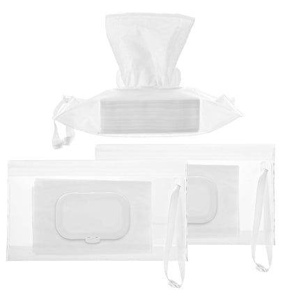 3 PCS Baby Wipes Dispenser Holder, Portable Reusable Wipes Pouch