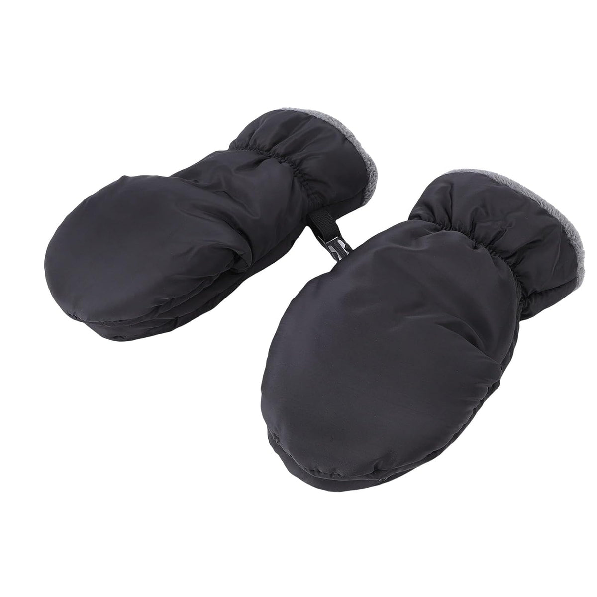 Universal Stroller Gloves Winter Hand Muffs Pushchair Mittens for Cold Weather with Adjustable Straps Windproof Warm Fleece Lining Fits Handlebar 1-1.6in
