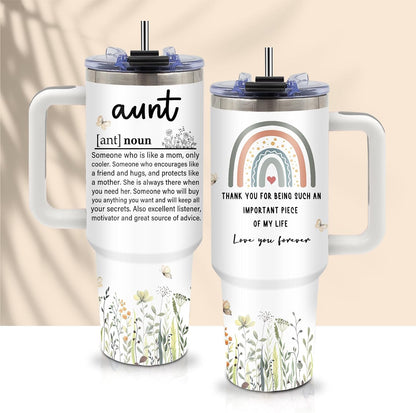 40oz Chaos Coordinator Tumbler with Handle, Funny Gifts for Women Coworker - Insulated Boss Travel Mug, Coffee Tumbler for Office Manager/Administrative Assistant/Secretary Appreciation Christmas Gift