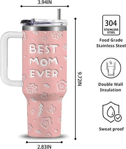 40oz Chaos Coordinator Tumbler with Handle, Funny Gifts for Women Coworker - Insulated Boss Travel Mug, Coffee Tumbler for Office Manager/Administrative Assistant/Secretary Appreciation Christmas Gift