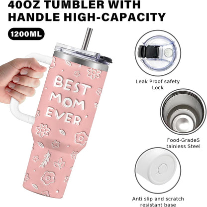 40oz Chaos Coordinator Tumbler with Handle, Funny Gifts for Women Coworker - Insulated Boss Travel Mug, Coffee Tumbler for Office Manager/Administrative Assistant/Secretary Appreciation Christmas Gift
