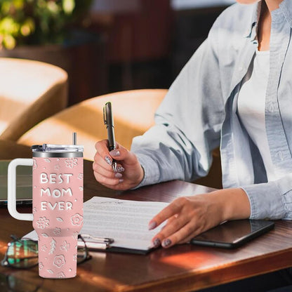 40oz Chaos Coordinator Tumbler with Handle, Funny Gifts for Women Coworker - Insulated Boss Travel Mug, Coffee Tumbler for Office Manager/Administrative Assistant/Secretary Appreciation Christmas Gift