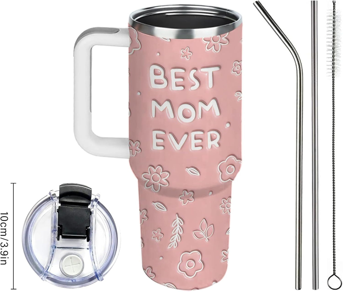 40oz Chaos Coordinator Tumbler with Handle, Funny Gifts for Women Coworker - Insulated Boss Travel Mug, Coffee Tumbler for Office Manager/Administrative Assistant/Secretary Appreciation Christmas Gift