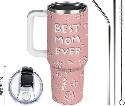 40oz Chaos Coordinator Tumbler with Handle, Funny Gifts for Women Coworker - Insulated Boss Travel Mug, Coffee Tumbler for Office Manager/Administrative Assistant/Secretary Appreciation Christmas Gift