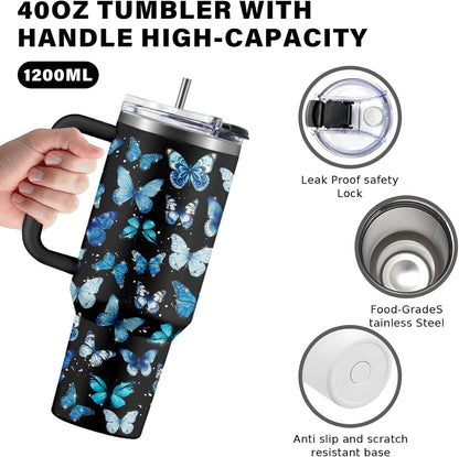 40oz Chaos Coordinator Tumbler with Handle, Funny Gifts for Women Coworker - Insulated Boss Travel Mug, Coffee Tumbler for Office Manager/Administrative Assistant/Secretary Appreciation Christmas Gift