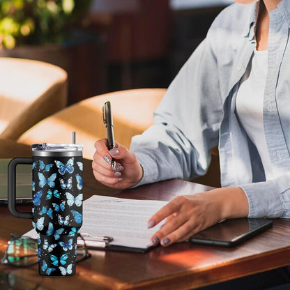 40oz Chaos Coordinator Tumbler with Handle, Funny Gifts for Women Coworker - Insulated Boss Travel Mug, Coffee Tumbler for Office Manager/Administrative Assistant/Secretary Appreciation Christmas Gift