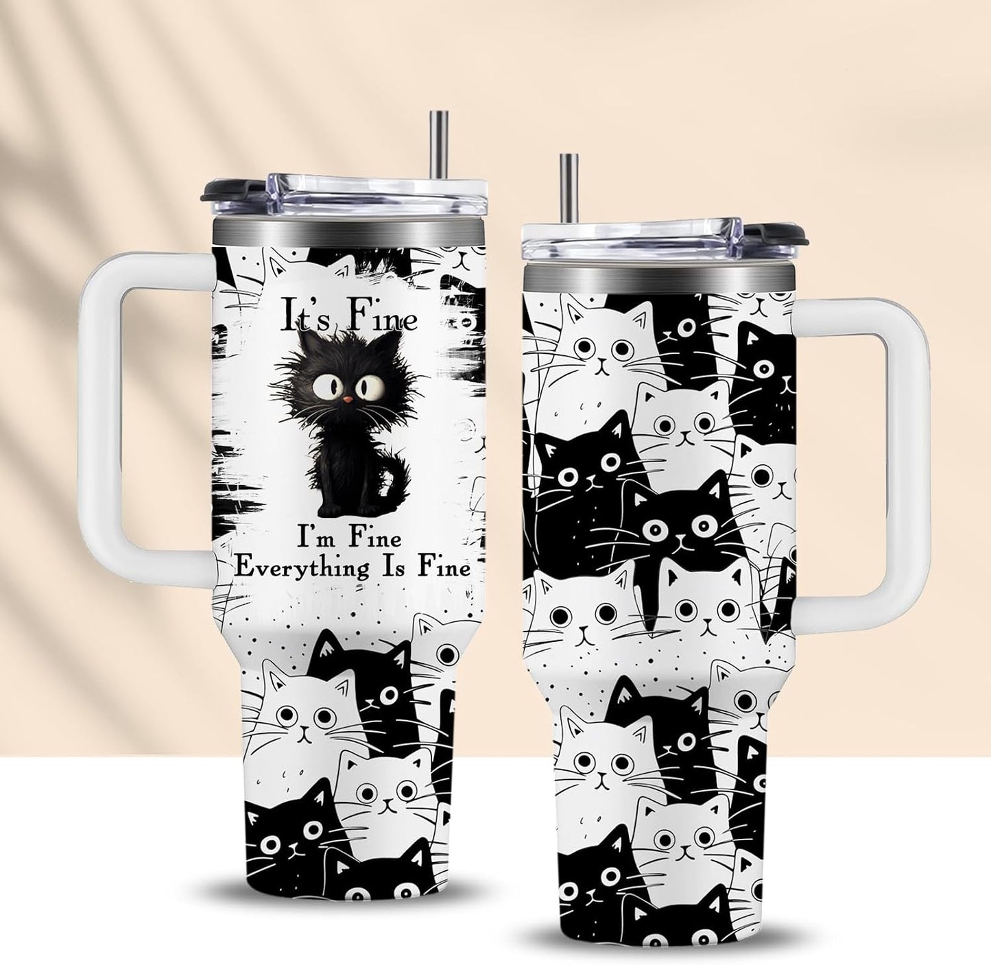 40oz Chaos Coordinator Tumbler with Handle, Funny Gifts for Women Coworker - Insulated Boss Travel Mug, Coffee Tumbler for Office Manager/Administrative Assistant/Secretary Appreciation Christmas Gift