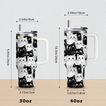 40oz Chaos Coordinator Tumbler with Handle, Funny Gifts for Women Coworker - Insulated Boss Travel Mug, Coffee Tumbler for Office Manager/Administrative Assistant/Secretary Appreciation Christmas Gift