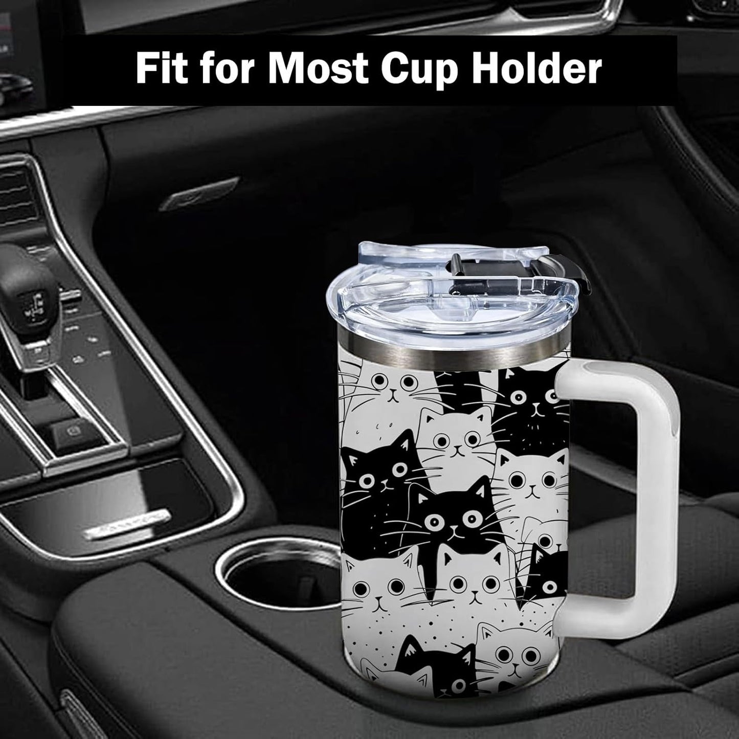 40oz Chaos Coordinator Tumbler with Handle, Funny Gifts for Women Coworker - Insulated Boss Travel Mug, Coffee Tumbler for Office Manager/Administrative Assistant/Secretary Appreciation Christmas Gift