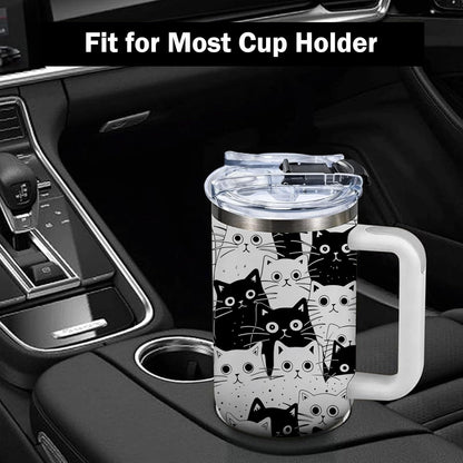 40oz Chaos Coordinator Tumbler with Handle, Funny Gifts for Women Coworker - Insulated Boss Travel Mug, Coffee Tumbler for Office Manager/Administrative Assistant/Secretary Appreciation Christmas Gift