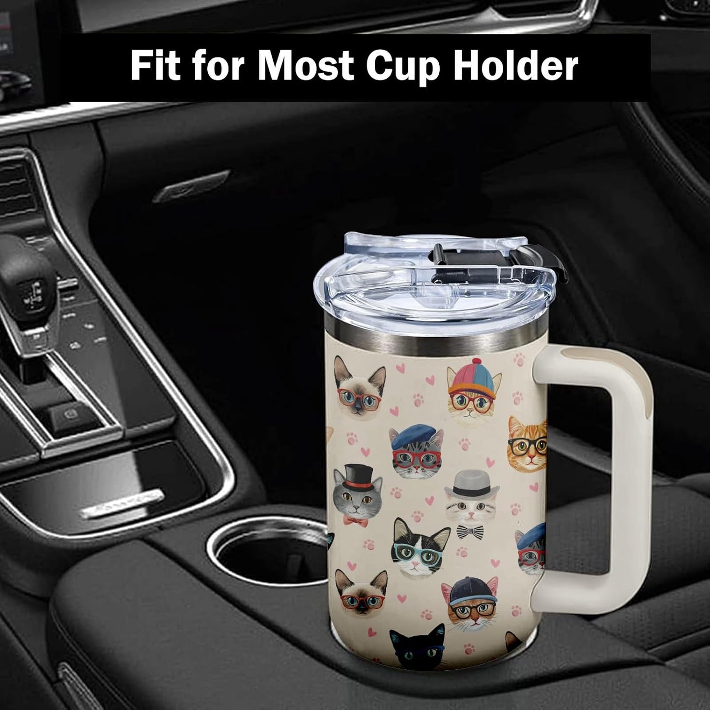 40oz Chaos Coordinator Tumbler with Handle, Funny Gifts for Women Coworker - Insulated Boss Travel Mug, Coffee Tumbler for Office Manager/Administrative Assistant/Secretary Appreciation Christmas Gift