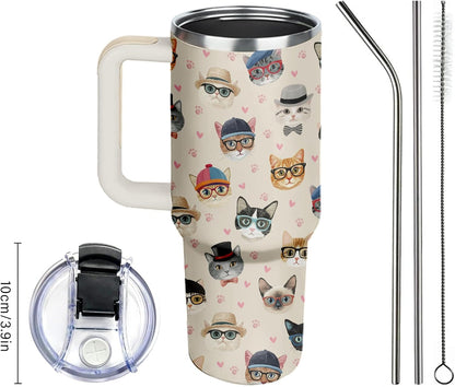 40oz Chaos Coordinator Tumbler with Handle, Funny Gifts for Women Coworker - Insulated Boss Travel Mug, Coffee Tumbler for Office Manager/Administrative Assistant/Secretary Appreciation Christmas Gift