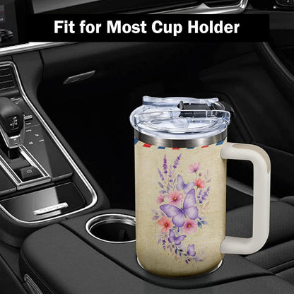 40oz Chaos Coordinator Tumbler with Handle, Funny Gifts for Women Coworker - Insulated Boss Travel Mug, Coffee Tumbler for Office Manager/Administrative Assistant/Secretary Appreciation Christmas Gift