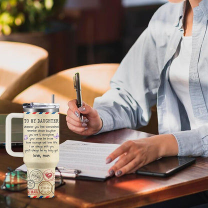 40oz Chaos Coordinator Tumbler with Handle, Funny Gifts for Women Coworker - Insulated Boss Travel Mug, Coffee Tumbler for Office Manager/Administrative Assistant/Secretary Appreciation Christmas Gift