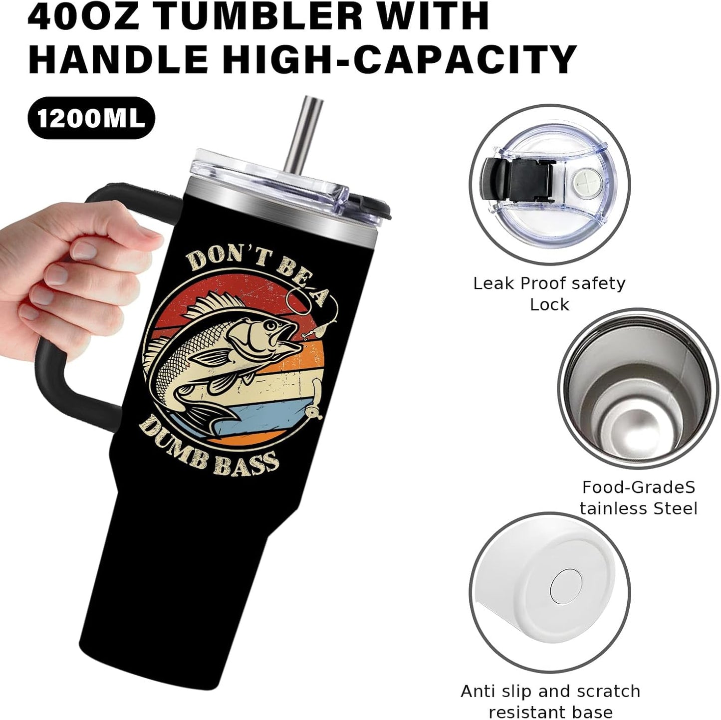 40oz Chaos Coordinator Tumbler with Handle, Funny Gifts for Women Coworker - Insulated Boss Travel Mug, Coffee Tumbler for Office Manager/Administrative Assistant/Secretary Appreciation Christmas Gift