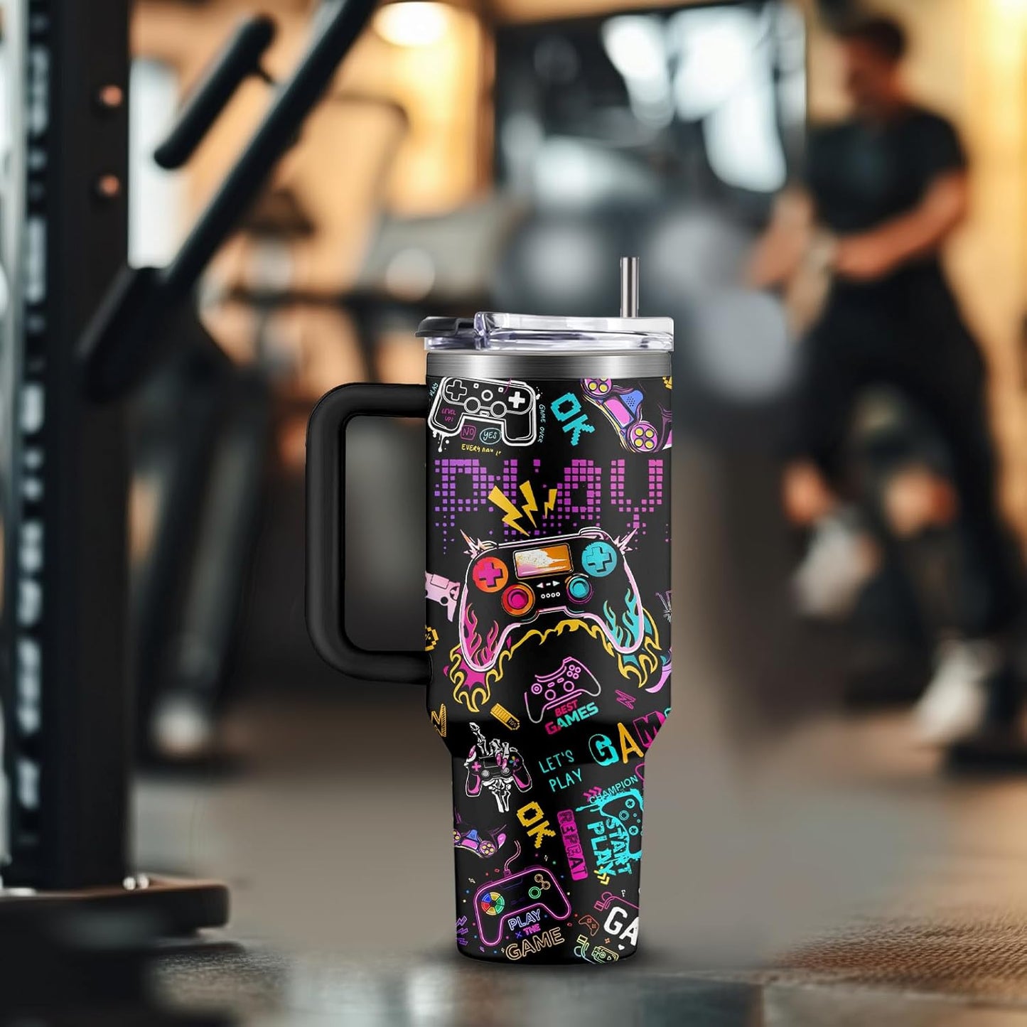 40oz Chaos Coordinator Tumbler with Handle, Funny Gifts for Women Coworker - Insulated Boss Travel Mug, Coffee Tumbler for Office Manager/Administrative Assistant/Secretary Appreciation Christmas Gift